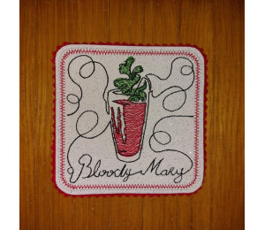 Stickdatei ITH - Untersetzer Bloody Mary